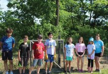 NEHS Students Build Pumpkin Patch